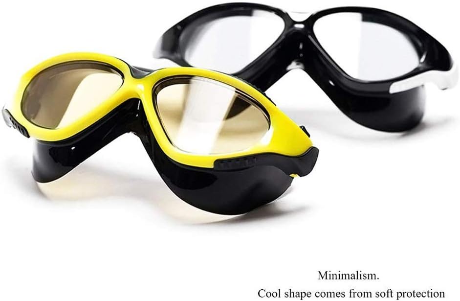 Swim Goggles, Swimming Anti Fog No Leaking with UV Protection and Clear Lens Wide-Vision for Men Women Adult Youth