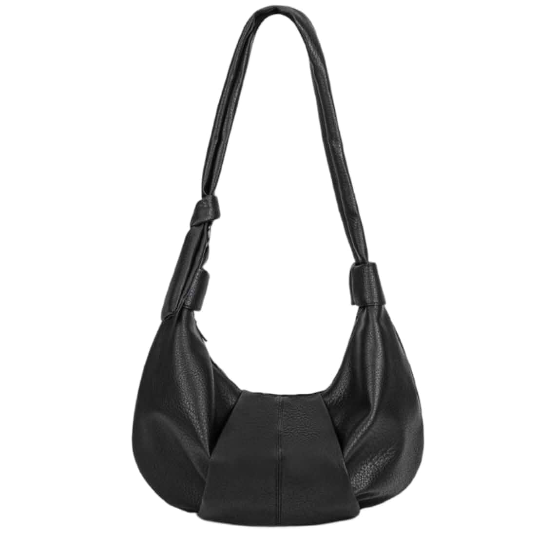 OUHANLE Croissant Shoulder Bag For Women Soft PU Leather Retro Crossbody Underarm Bag Handbags with Zipper Closure