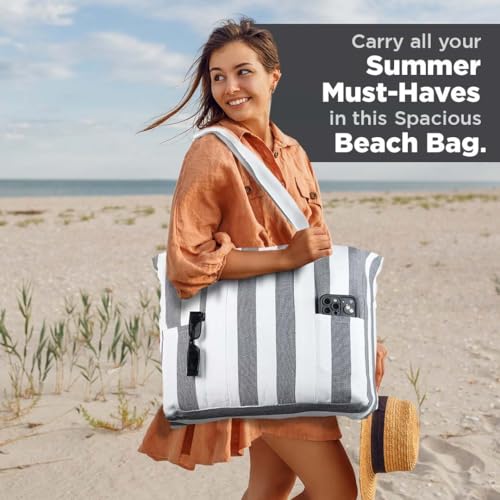 Image of Folkulture Beach Bag | Large Waterproof Beach Tote Bag for Women, Beach Essentials, Travel & Vacation Essentials