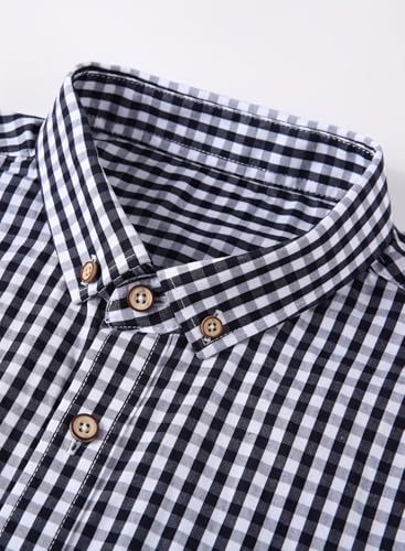 Image of Glowic Men's Checkered Casual Shirt | Full Sleeve Button-Down Shirt | Comfortable Breathable Fabric | Perfect for Casual Office and Outing Wear