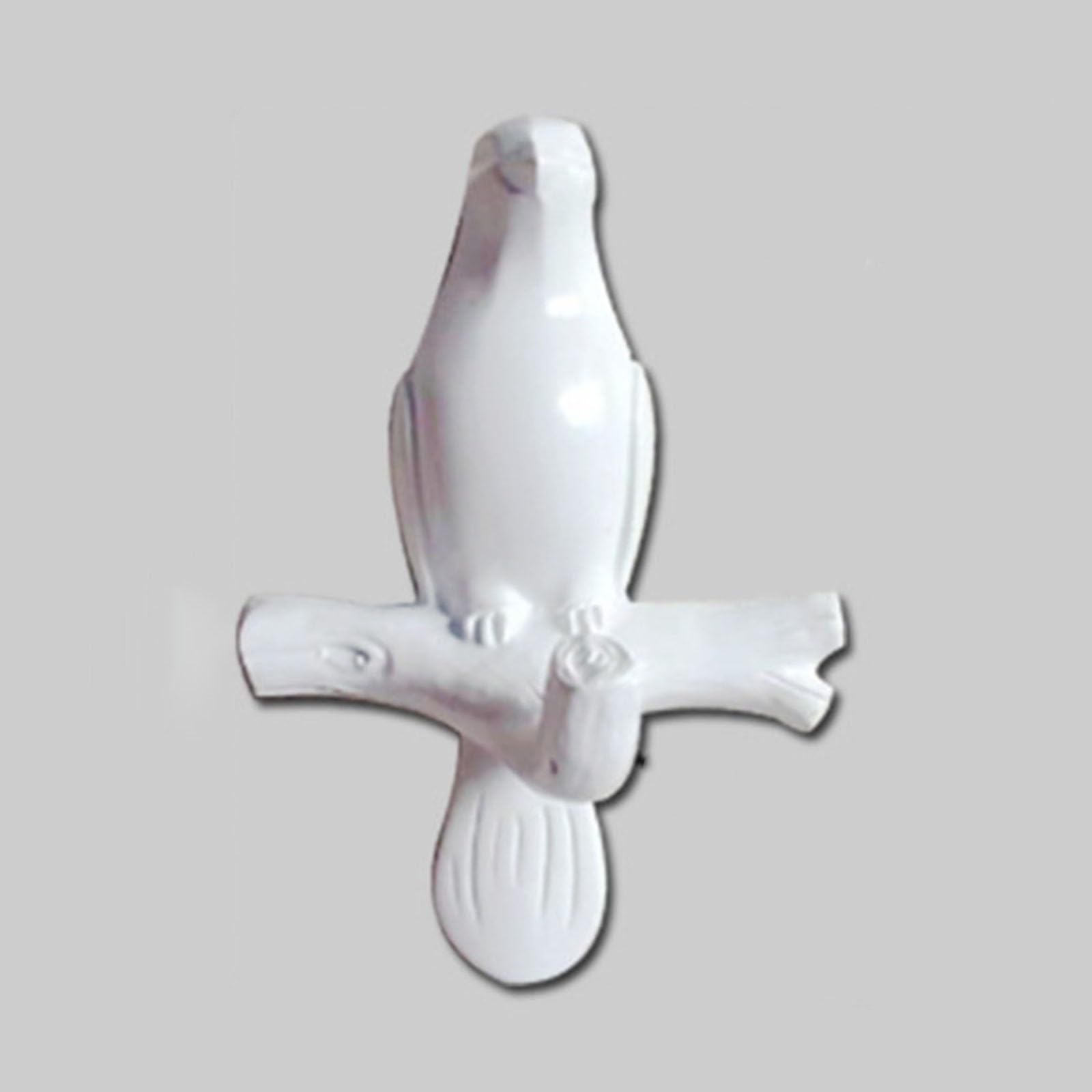 BAMFY Birds On Tree Branch Coat Rack Wall Mount, Entryway Wall Art Hook Decoration Hanger Bedroom Living Room, Bathroom, Kitchen Coat Hooks Wall Mount (Color : White)