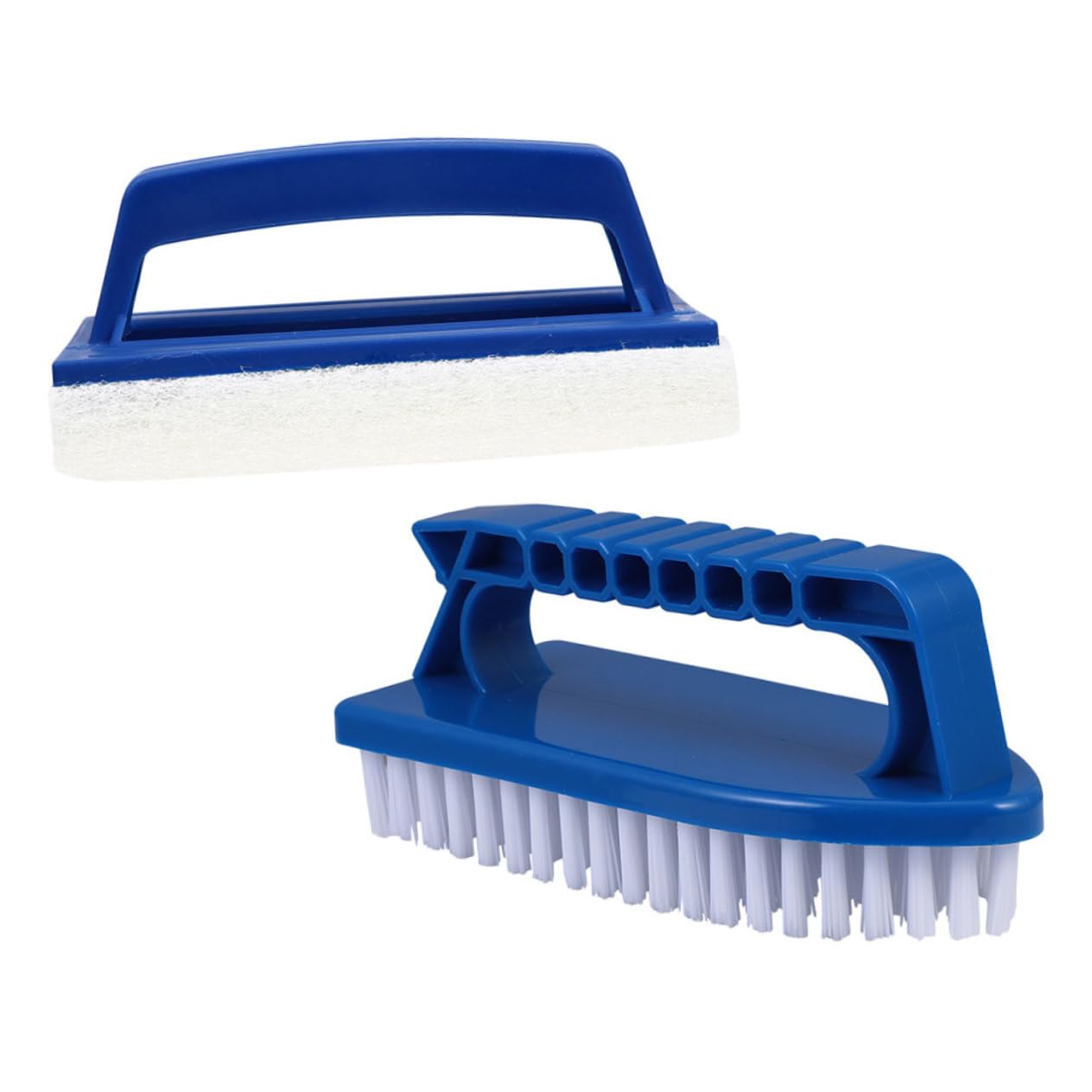 NULYLU Swimming Pool Brush Set 2-Piece Pool Cleaning Kit Multi-Purpose Brush Tile Deck Cleaner