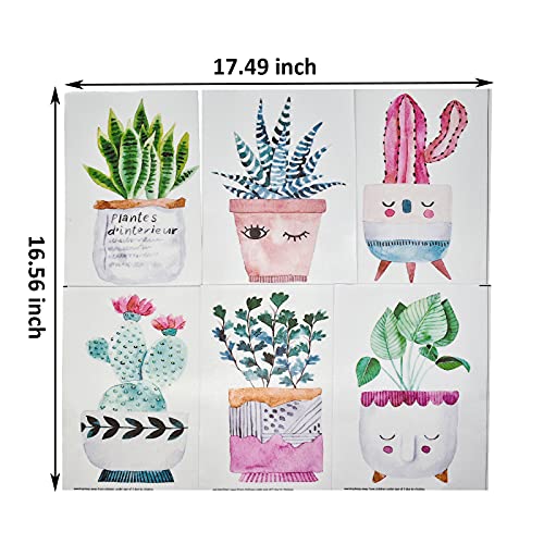 Vinilos Decorativos Maydahui 6 Planchas Plantas en Maceta miniatura 4
