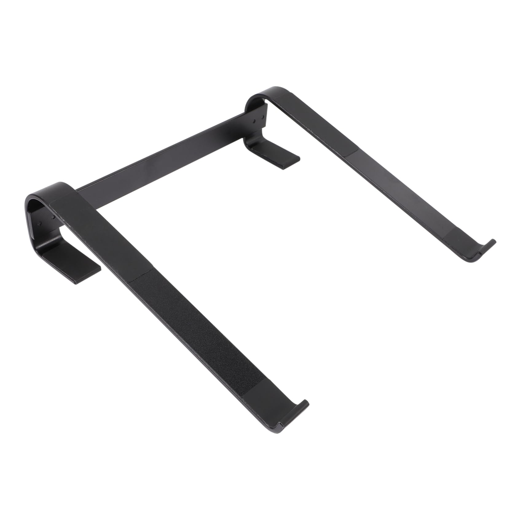 LALAFINA Supporto Laptop da Scrivania in Lega di Alluminio Nero | Design Verticale per Gaming Laptop e Notebook, Supporto Stabile Struttura a Punti, Base Rinforzata