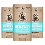 Dr. Squatch Natural Deodorant for Men - Odor-Squatching Aluminium Free - Coconut Castaway (2.65 oz, 3-Pack) - Image 1