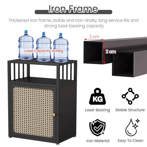 Generico Wytrzymały metalowy stojak na akwarium, stojak na akwarium, wytrzymały i odporny na duże obciążenia. Metalowy stojak do terrarium do akwarium, wysokość