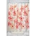 Produktbild InterDesign Blossom Duschvorhang | 183,0 cm x 183,0 cm großer Badewannenvorhang | Designer Duschvorhang aus weichem Stoff | Polyester pink