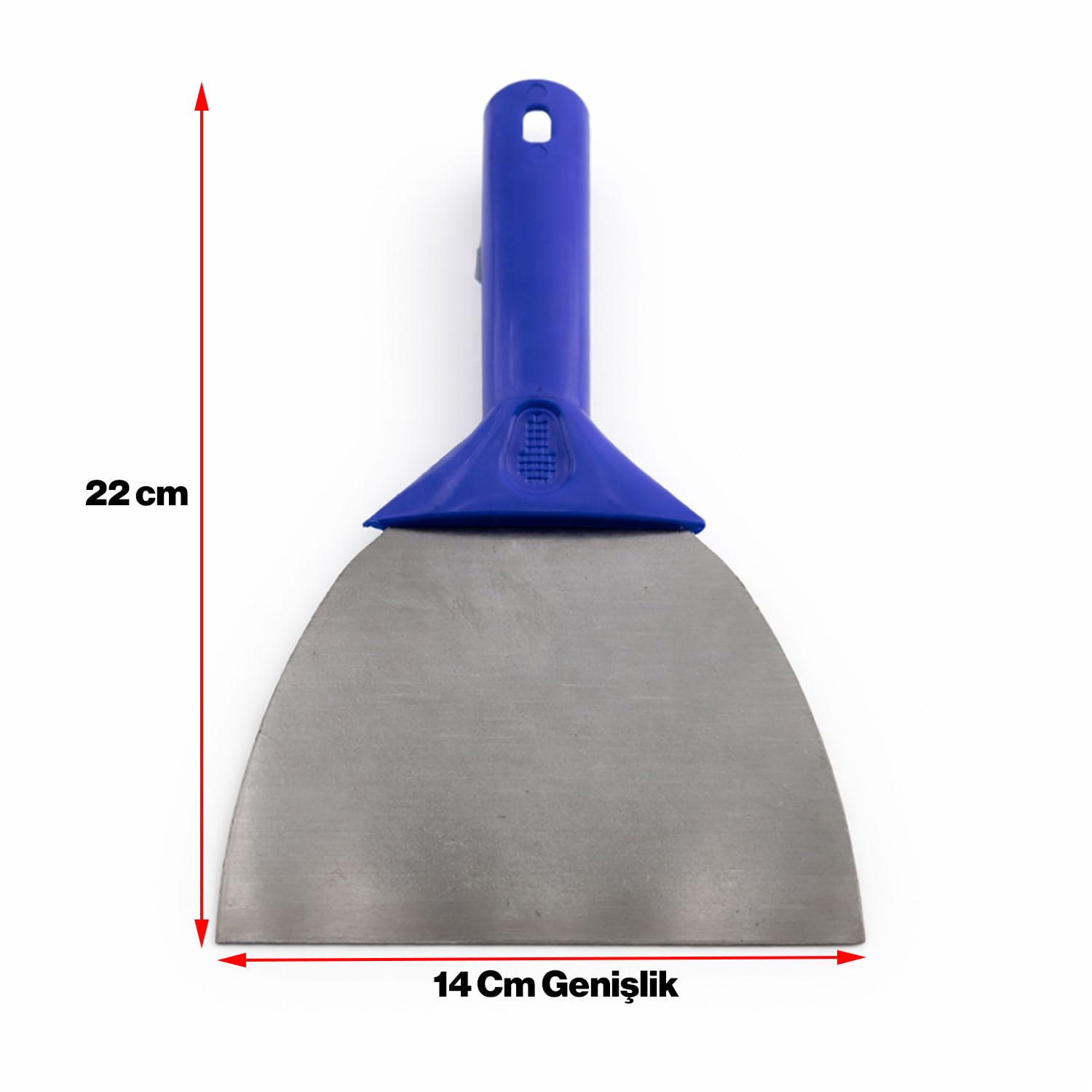 Plastik Saplı Saptak İnşaat Spatulası 14 Cm Duvar Macun Alçı Uygulama Boya Kazıma El Aleti