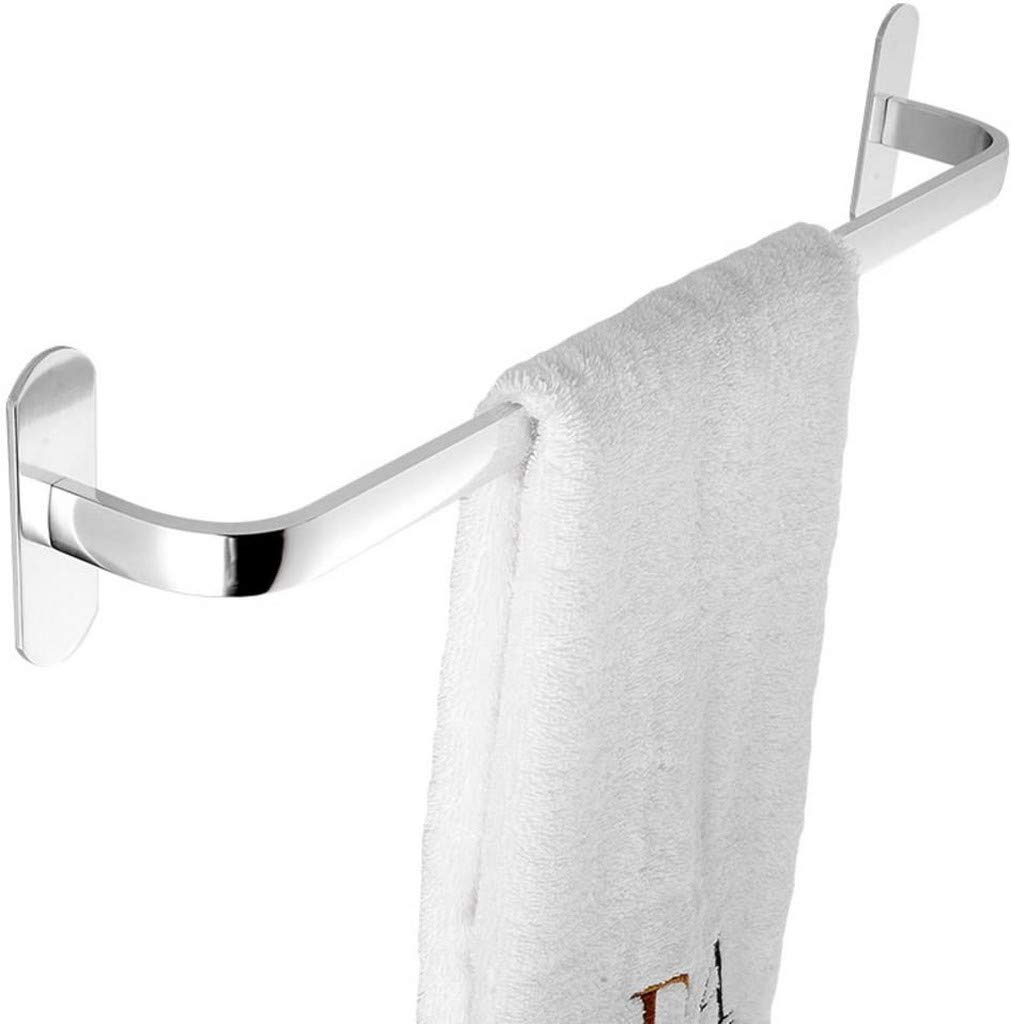 FGXHHS Space aluminum Single pole Strong punch-free Towel bar,Corrosion-resistant Rust-proof towel rack For Bathroom Kitchen Office-D 60cm(24inch)