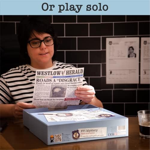 Murder Mystery Game | FPI Mystery 'Death of an Artist' | Unsolved Mystery Board Game | Unsolved Case Files | Cold Case Detective Game | for Adults & Teens | Solo, 2 Player, or Group Board Game