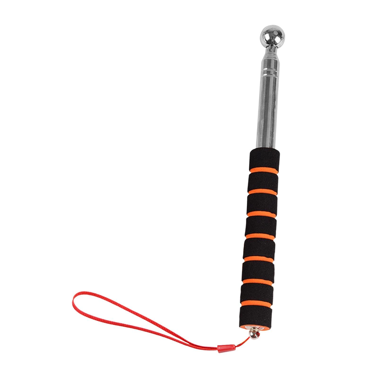 Drum Pole Teleskopischer Inspektionsstab Edelstahl Handwerkzeug Stoßfest Tragbar für Gebäudeuntersuchung Fliesentest Renovierungsarbeiten, 160cm