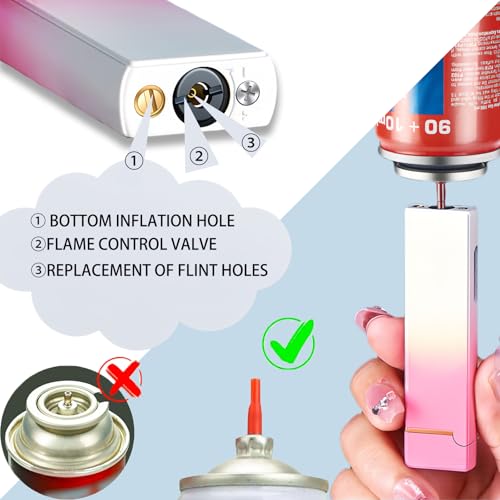 Encendedor Butano Ajustable Mini para Bolsillo miniatura 6
