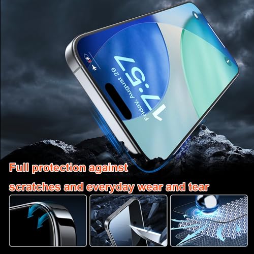 Image of Mr.Shield Privacy Screen Protector Tempered Glass Guard for iPhone Air, True 360 4-Way Anti-Spy, Easy Installation Kit, Case-Friendly