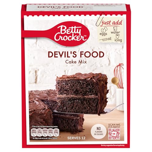 Betty Crocker Devil's Food Cake Mix 425g NEUE VERPACKUNGSGRÖSSE - Backmischung für Schokoladenkuchen
