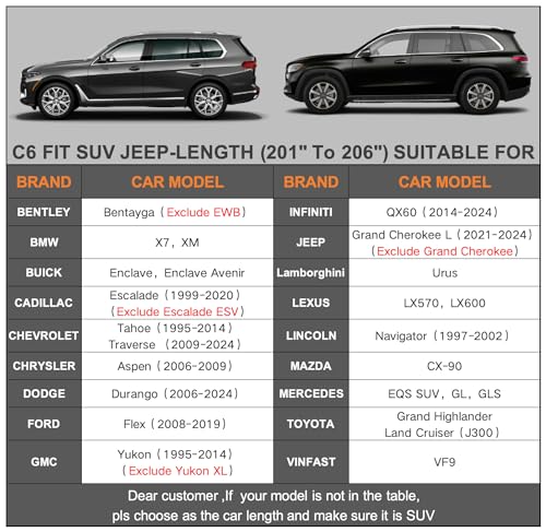 Image of Kayme SUV Car Cover Waterproof All Weather - See Vehicle Size Chart for Accurate Fit - Outdoor Full Exterior Cover Sun Rain Snow. Durango, Acadia, Traverse, Sequoia etc. Size S5 (See Size Chart)
