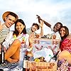 Panier De Pique-nique En Osier Pour 4 Personnes - Avec Compartiment Isotherme Et Couverture - Idéal Randonnée
