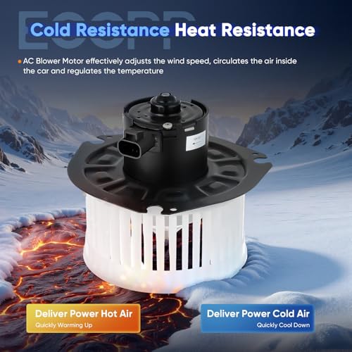 Image of ECCPP HVAC AC Heater Blower Motor Fan 700067 Compatible with 1996-2014 for Chevy Express 1500 for GMC Savana 1500 1996-2021 Chevy Express GMC Savana 2500 3500 A /C Motor Assembly Replacement 15-81096