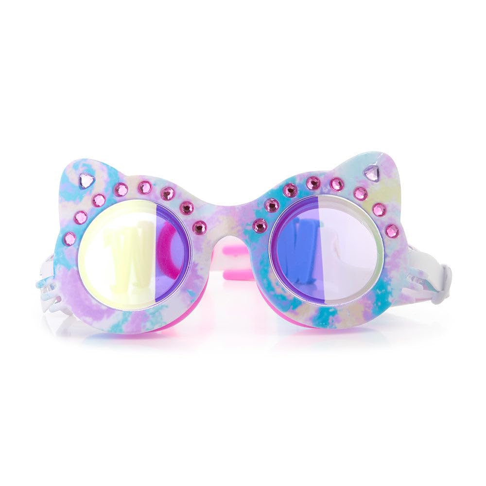 Bling2O Kids Swimming Goggles 100% Silicone Anti Fog UV Protection - Pat the Cat - Cat Stevens 6-15 years