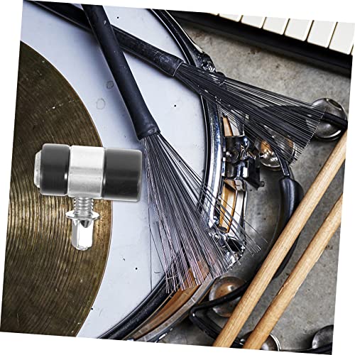 Batea para pedal de bombo con mazo pesado acabado plateado miniatura 3