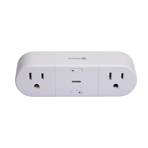Miniatura 8 de Safety 1st Toma inteligente dual conectada: enchufe Wi-Fi, no requiere concentrador, tomas controlables independientemente, temporizador y horario