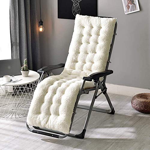 Coussin pour chaise à bascule à dossier haut blanc de jardin - 2