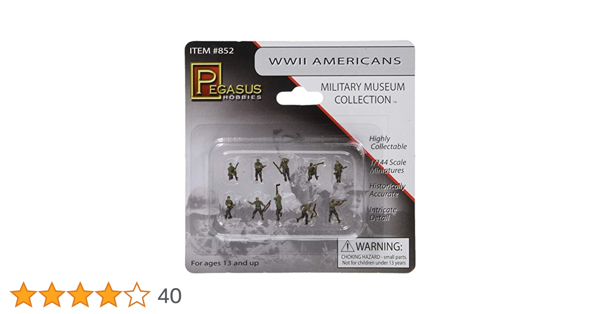 Amazon | ペガサスホビー 1/144 WW.II アメリカ軍歩兵フィギュア