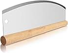 Asdirne Pizza Cutter, Pizza Rocker with Stainless Steel Blade and Wooden Handle, Sharp and Durable, 28 * 11cm.