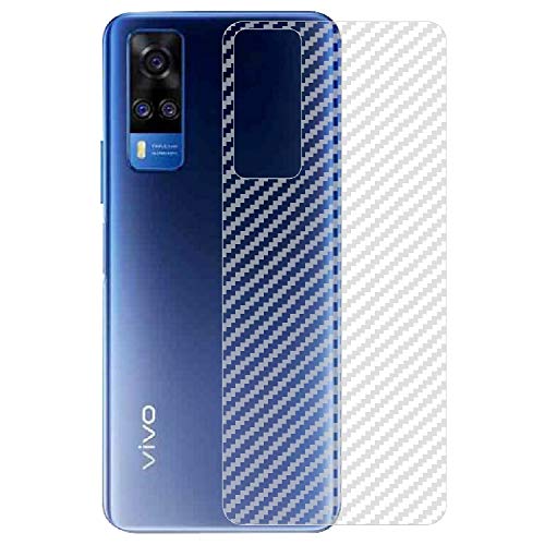 Image of Compatible with Vivo Y51 (2020) Back Screen Protective Film Carbon Fiber Skin Transparent Screen Guard Sticker