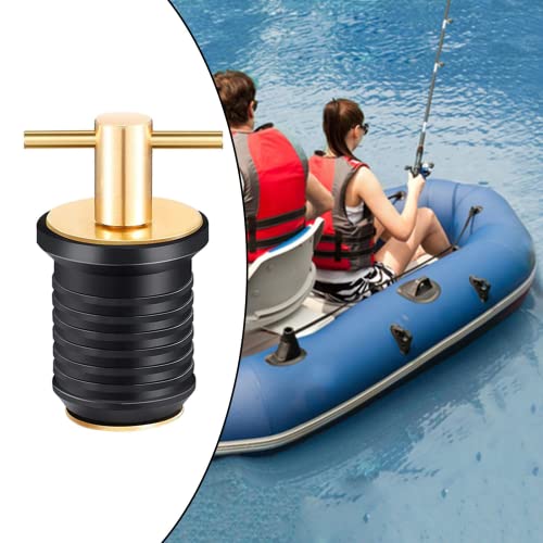 zalati Drain Plug for Boat T-handle Metal Screw with Rubber Cover for 19mm Kayak Yacht - Image 3