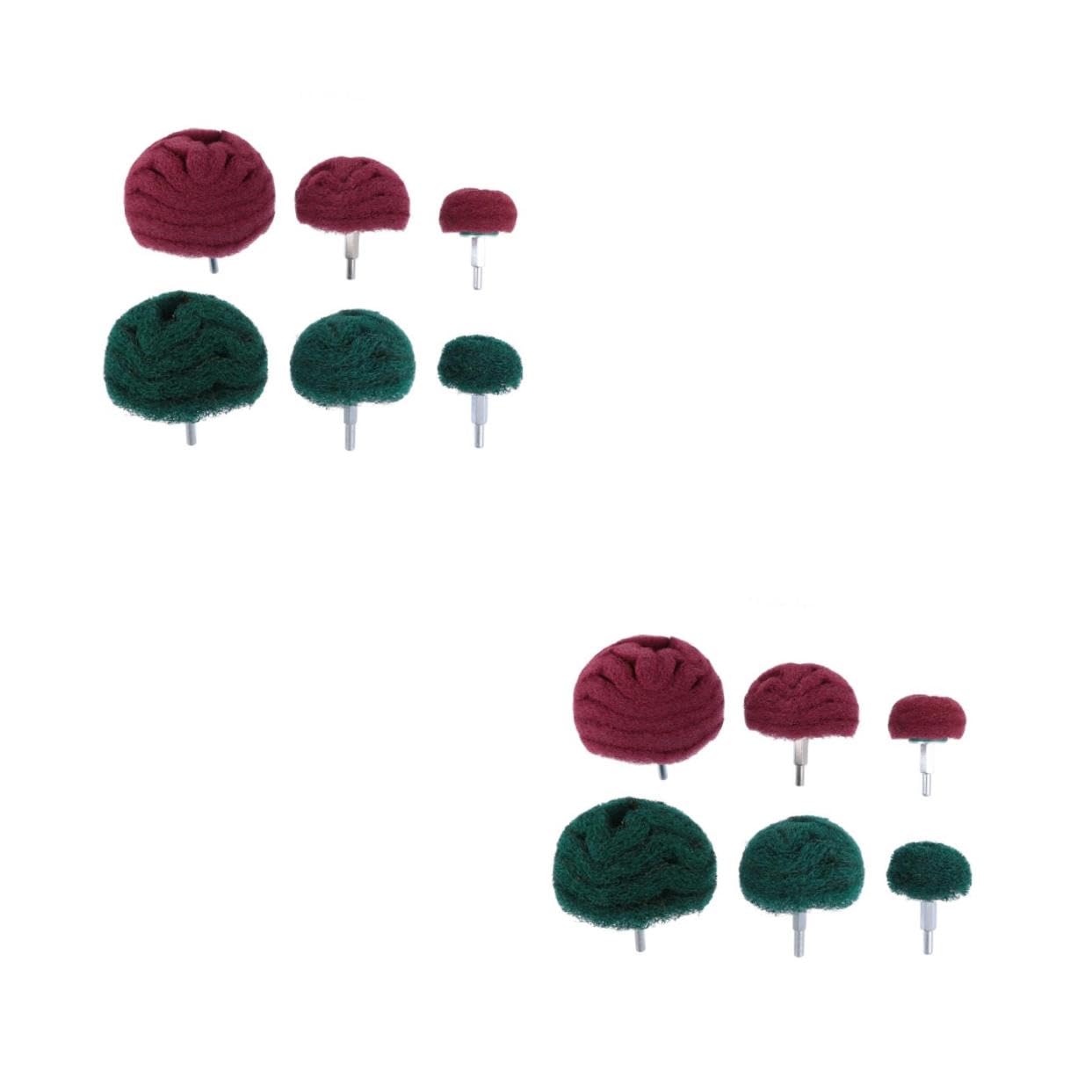 PRETYZOOM 12pcs Polishing Wheel Brush Sander Abrasive Wheel Sanding Head for Drill