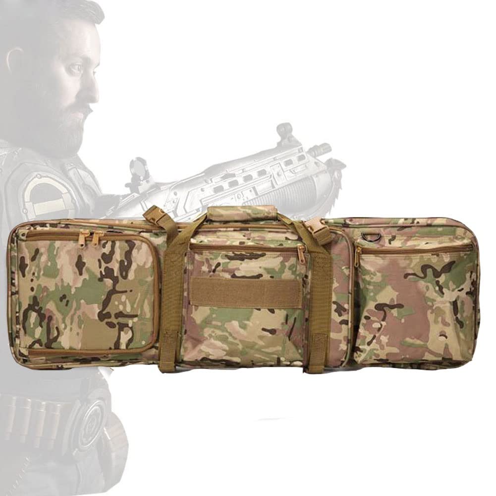 M4 Bolsa de Pistola Táctica,Funda para Armas Airsoft con Múltiples Bolsillos Estuche para Escopeta con Correa Extraíble,Mochila para Rifle Suave para Almacenamiento Y Transporte
