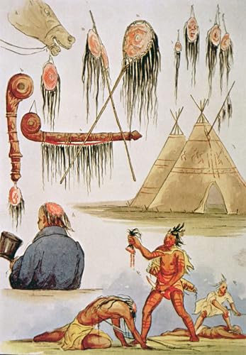 George Catlin Affiche Toile Déco Murale Bureau Tableau Grand Format