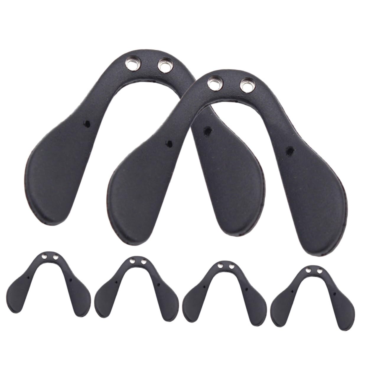 Didiseaon 24 Pièces Plaquettes De Lunettes Plaquettes Nasales tes De Nez De Lunettes Coussinet Antidérapant Pour Le Nez Enfant Protège- Tapis De Caoutchouc Black