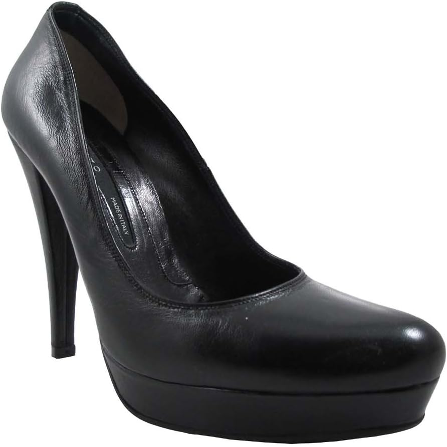 Albano Women's Italian Designer 167 Dressy, Leather Pump High Heel