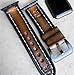 Leather Apple Watch Band Men – Handmade Full-Grain Brown Strap for Series 1–10, SE & Ultra 2 – Adjustable, Durable, Compatible with 45mm & 49mm Models