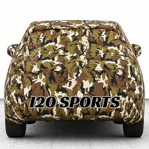Image of Kings of Cover New Jungle 100% Waterproof i20 Sports Car Cover | Polyester Car Body Cover for Rain & Sun | UV Protection, Dustproof, Scratch Resistant, Windproof, Heat Resistant, Custom Fit