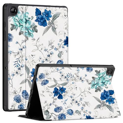 Image of CoBak Case for Samsung Galaxy Tab A11+ Plus 11 inch 2025, Multi-Viewing Angles, All New PU Leather Folio Stand Cover with Auto Sleep Wake Feature for Samsung Galaxy Tab A11+ Tablet 11-inch, Blue Blossom