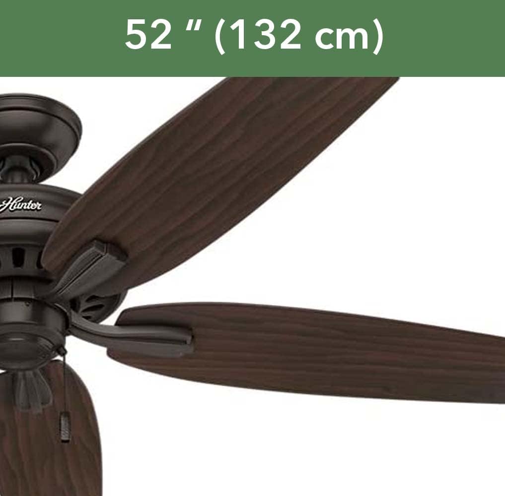 60% оƒƒ Dіѕсоunt Hunter Newsome Indoor Ceiling Fan with LED Lights and Pull Chain Control, 52, Premier Bronze