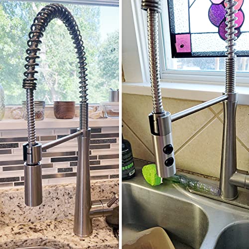 Kitchen Sink Faucet Sprayer Head Attachment, 2 Functions Pull Out Spray Head For Kitchen Faucet, Pull Down Faucet Head Replacement, Kitchen Tap Sprayer, Sink Sprayer Head Nozzle, G1/2 Male Connector #TOP6