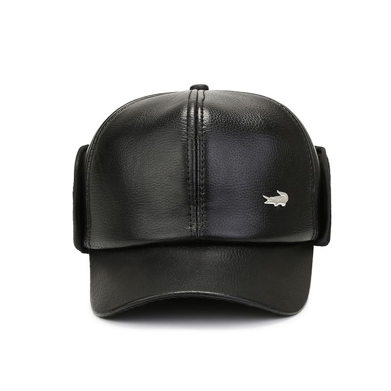 Lalapapa Leather Hat, Black