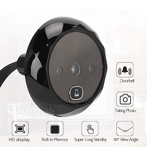2.4In Tft Hd Electronic Digital Doorbell, Peephole Viewer Door Camera Cat Eye Doorbell For Home Security, Night Vision/Photo Shooting #TOP6