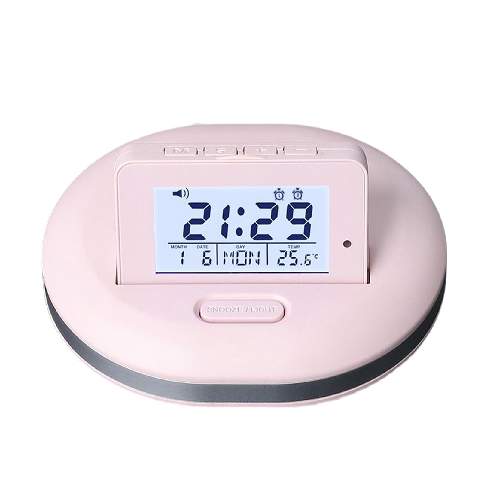 Despertador digital con vibrador de cama de 3 modos para un despertar seguro