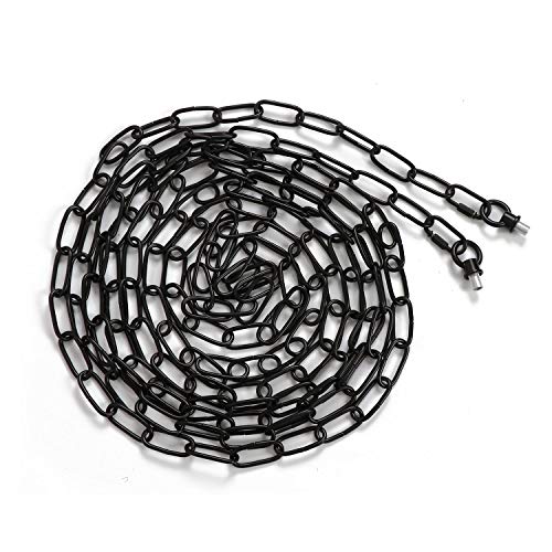 Eumyviv 19Ft Heavy Duty Chain For Light Fixture, Pendant Light Extra Chain Permits Installation Of Chain-Hung Fixtures On High Ceilings With Max Fixture Weight Of 65 Pounds, Black(L0580) #TOP1