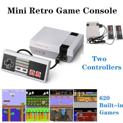 Bigfox Retro Game Console Classic Video Game Consoles Built-In 620 Game Console 2 Classic Controllers Av And Hdmi Hd Output Plug And Play Video Games For Kids And Adult #TOP4