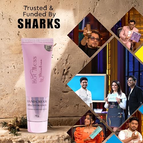 Image of Mintree Hand Cream for Women, Hydrating & Nourishing with Shea Butter, Avocado Butter, Ceramides & Squalane, Purple | 48 HR Moisture & Aromatic Floral Scent | Non-Greasy, Suitable for All Skin Types , 30g
