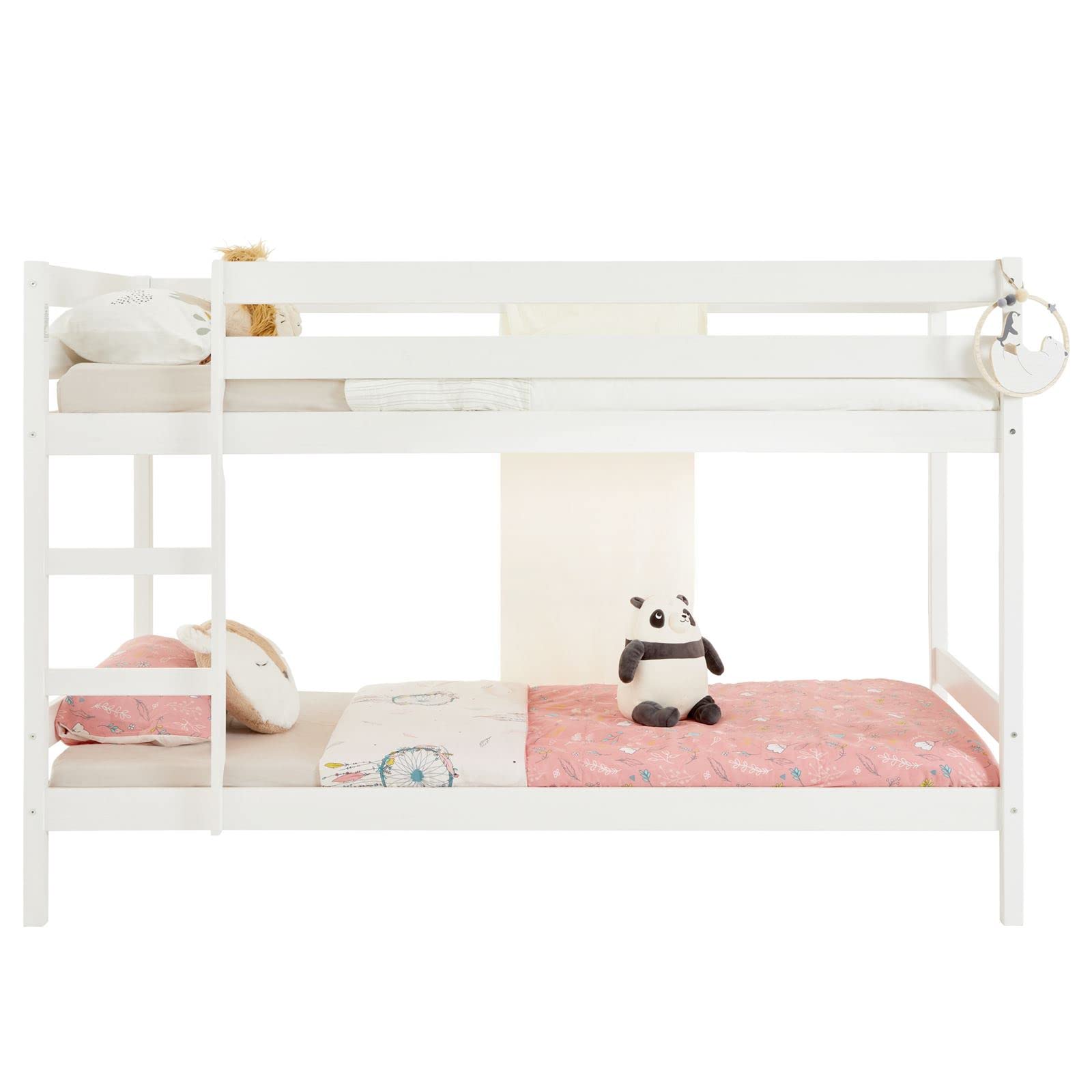 IDIMEX Etagenbett Doppelstockbett Felix für Kinder Hochbett Kinderbett mit Leiter Kiefer massiv Natur 90 x 200 cm (B x L)