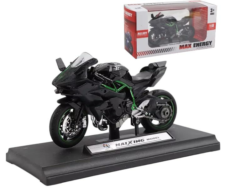 Image of Bestie toys Classicmotorcycle Diecast 1 /18 H2R Alloy Motorcycle Model Custom Diecast Model Motorcycle Best For Collection, Black