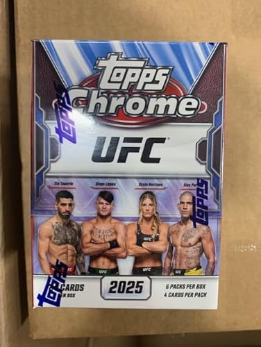 2025 Chrome TPS UFC Sealed Blaster Value Box (6 Packs/Box)