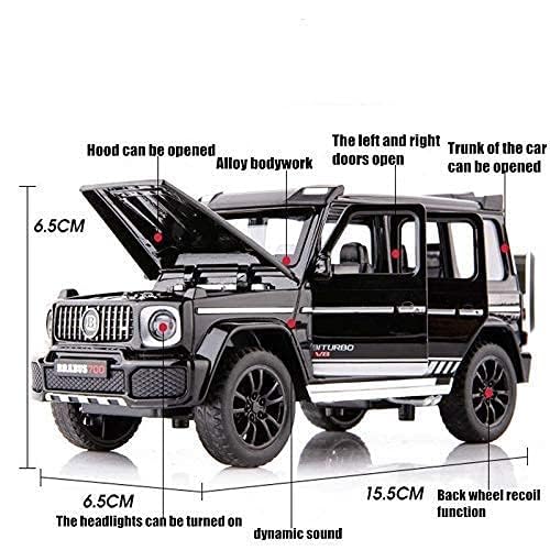 Image of 1:32 Barbus 700 Die-cast Car Model, Pull Back Toy with Sound & Light, Alloy Metal Mini Auto for Kids, Collectible Scale Model, Openable Doors, Gifts for Boys & Girls (Red)