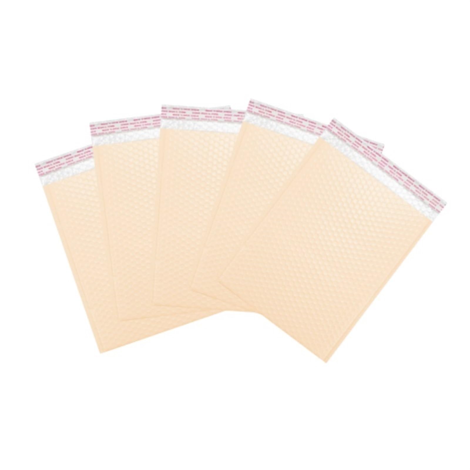 Buste imbottite autosigillanti, Buste imbottite autosigillanti con bolle d'aria, 50 pezzi, multicolore, diverse misure(Nude Pink,13 * 18cm)